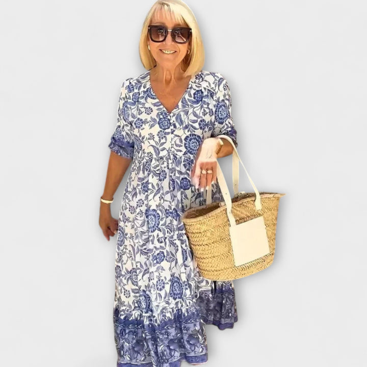 Julika - Elegant blomsterkjole med en let og luftig design