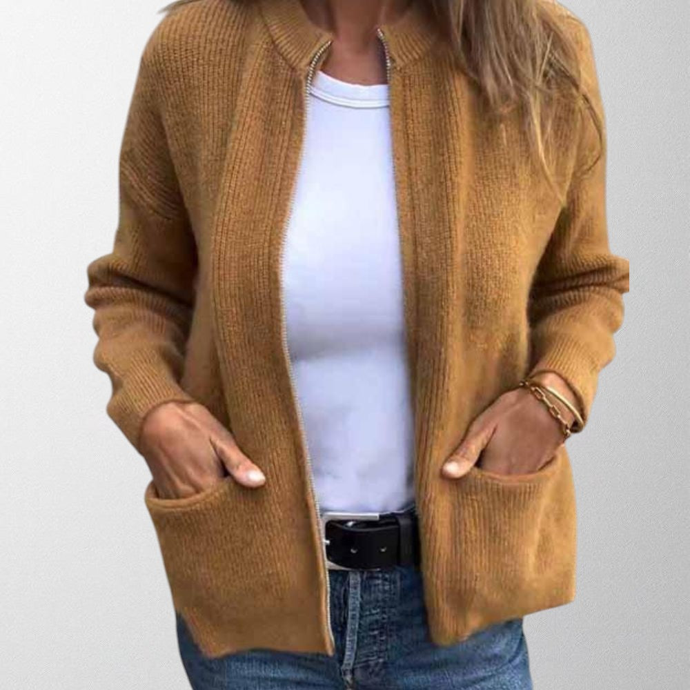 Olivia - Strikket Cardigan i Bomuld