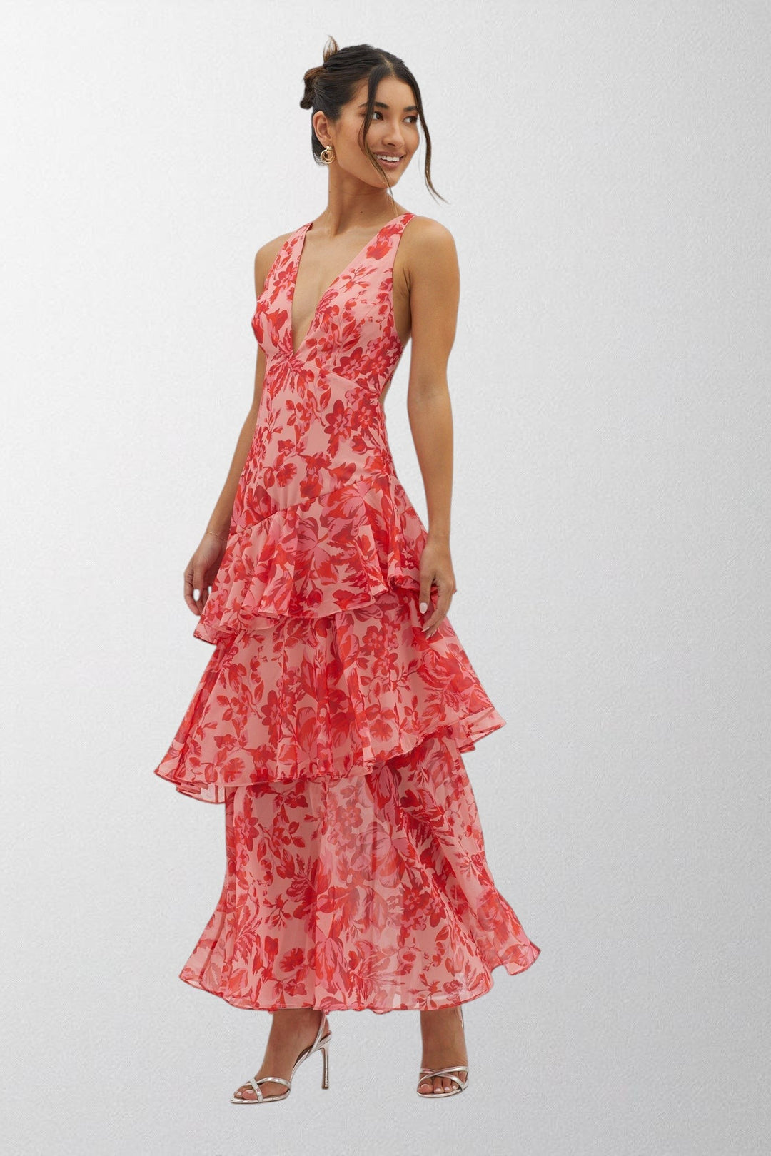 Olivia - Bloom Shift Midi Kjole