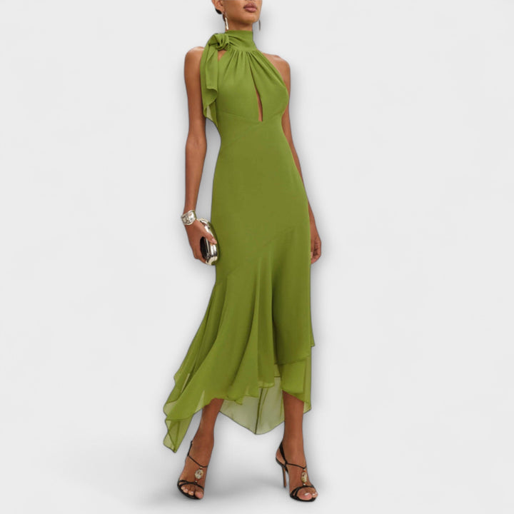 Nicole - Chic asymmetrisk maxikjole
