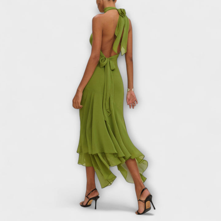 Nicole - Chic asymmetrisk maxikjole