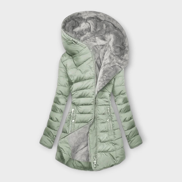 Kori – Hyggelig Faux Fur-Beklædt Frakke