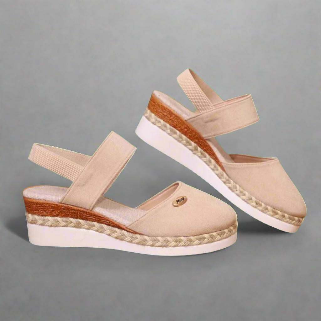 Gitta | Plus-Size Wedge Sandaler til Kvinder – Komfortable og Fleksible