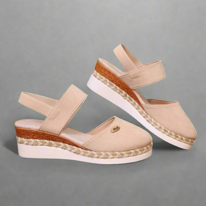 Gitta | Plus-Size Wedge Sandaler til Kvinder – Komfortable og Fleksible