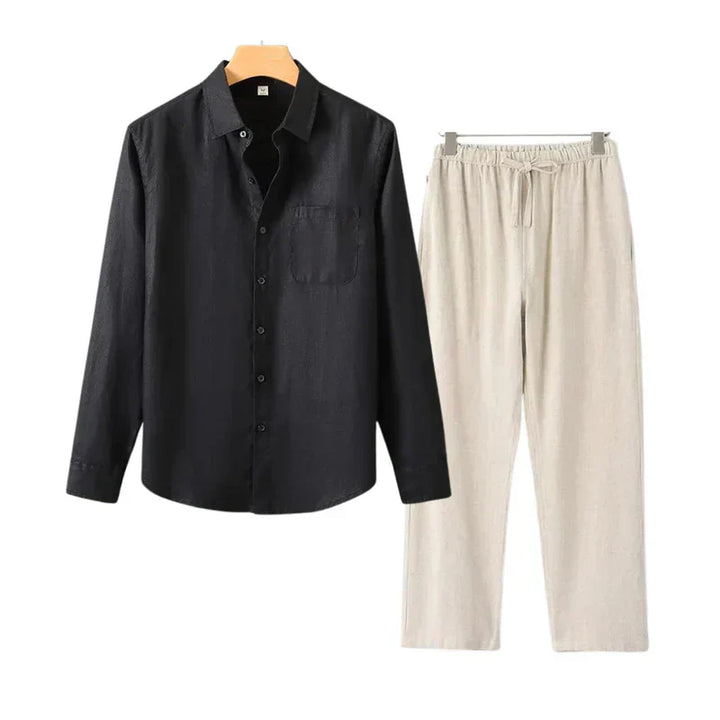 Navora - Linned Combo Langærmet