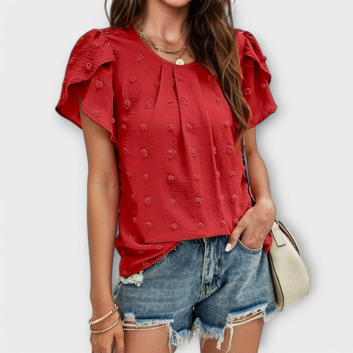 Charlotte – Den Perfekte Polka Bluse