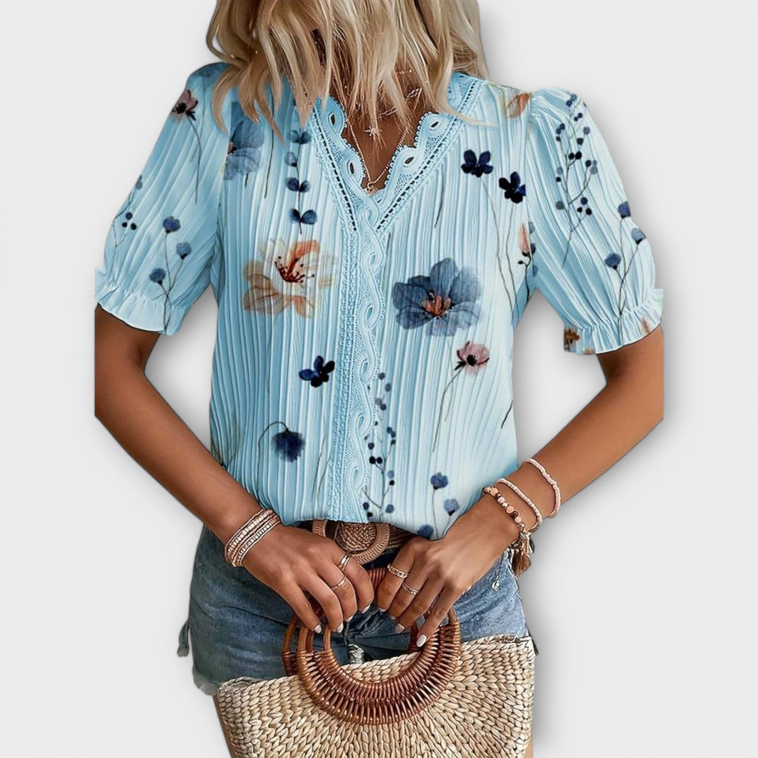 Emily - Trendy V-hals T-shirt