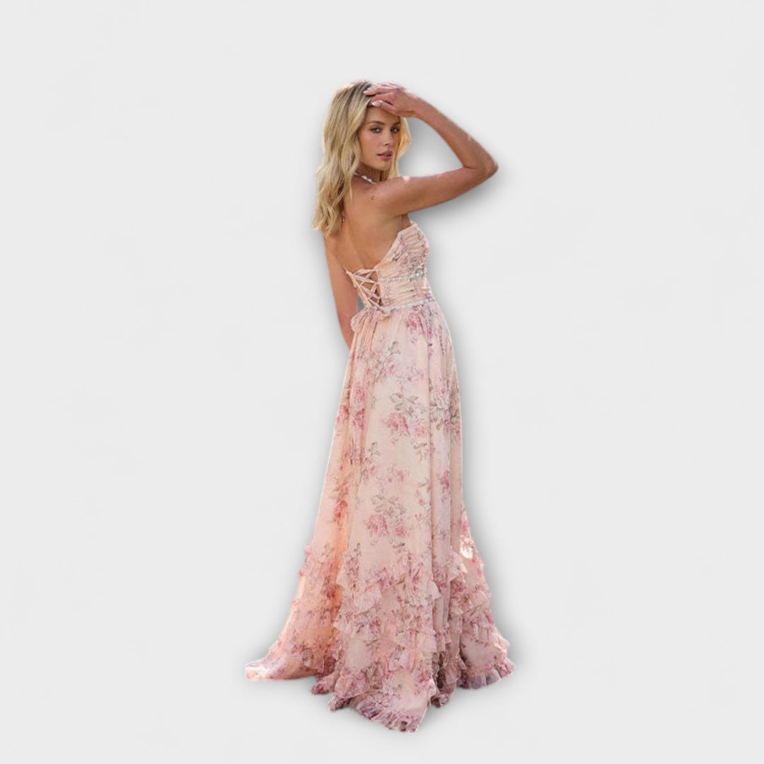 Petra - Lang Elegant og Flydende Kåbe