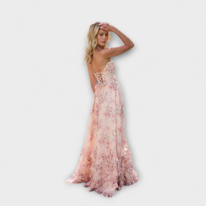 Petra - Lang Elegant og Flydende Kåbe