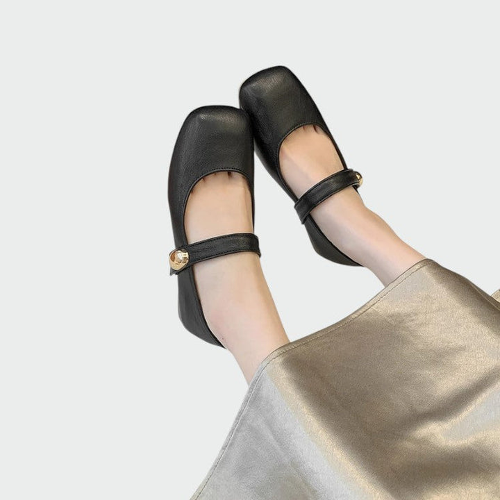 Olivia - Minimalistiske Mary Jane Sko