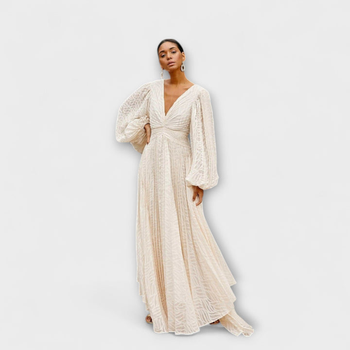 Larissa - Maxi Kjole Creme d'Allegory