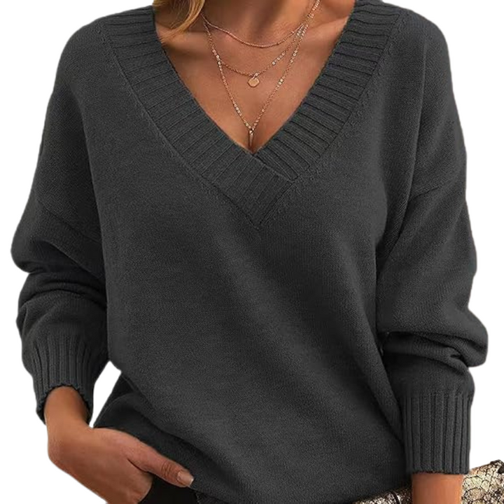 Luksus cashmere trøje med V-hals - Perfekt til hverdagsbrug
