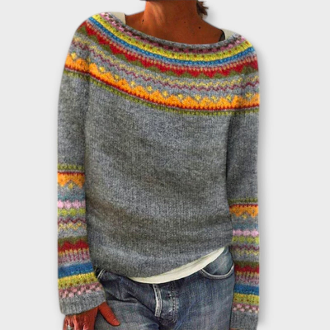 Vintage Strikket Trøje til Kvinder