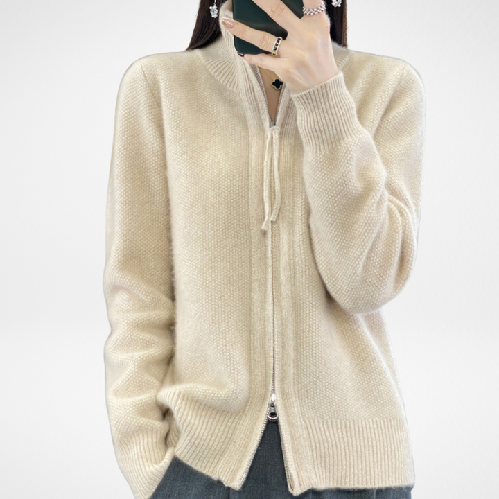 Lisa | Cashmere Lynlås Vest