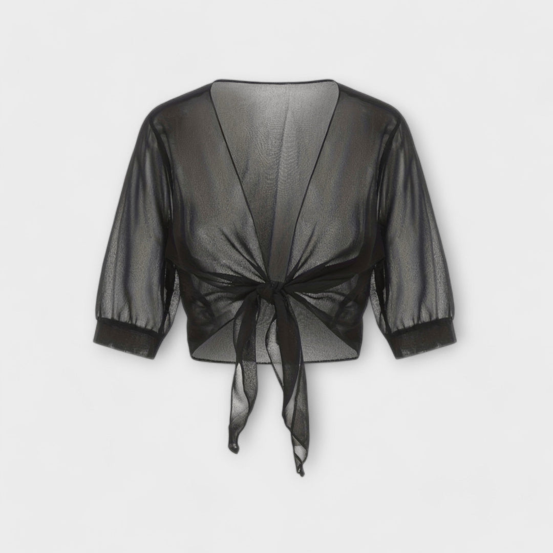Olivia - Bluse med åben front