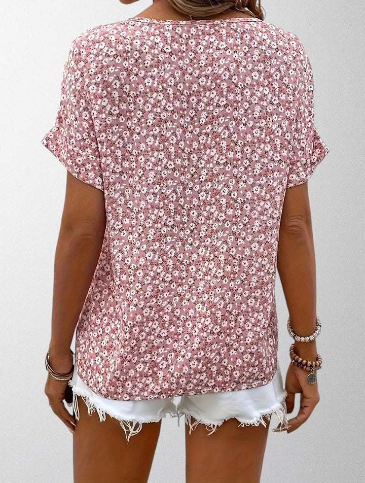 Olivia - Blomster Button-Up Skjorte
