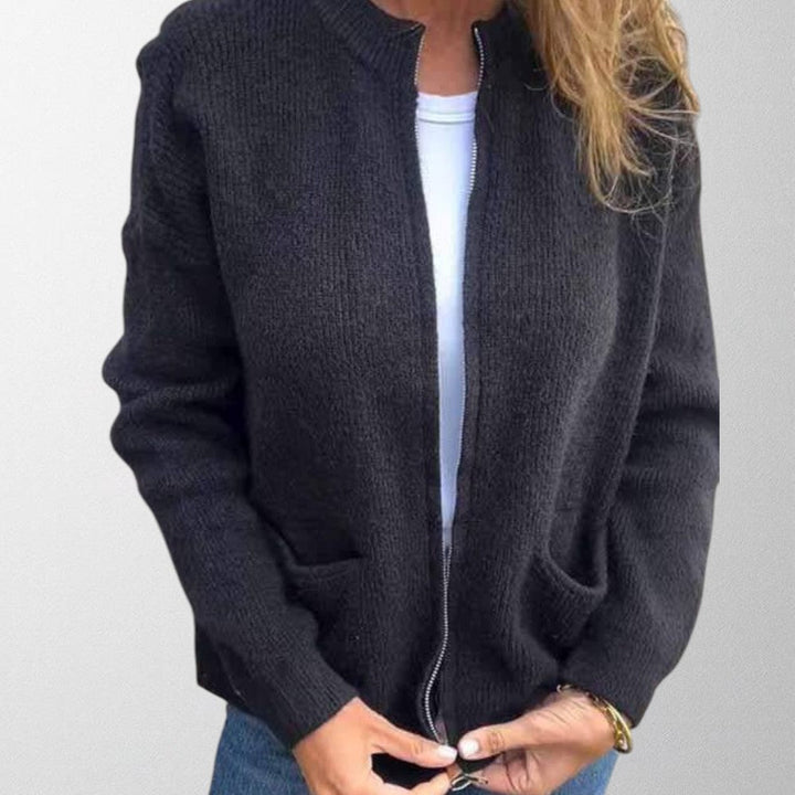 Olivia - Strikket Cardigan i Bomuld
