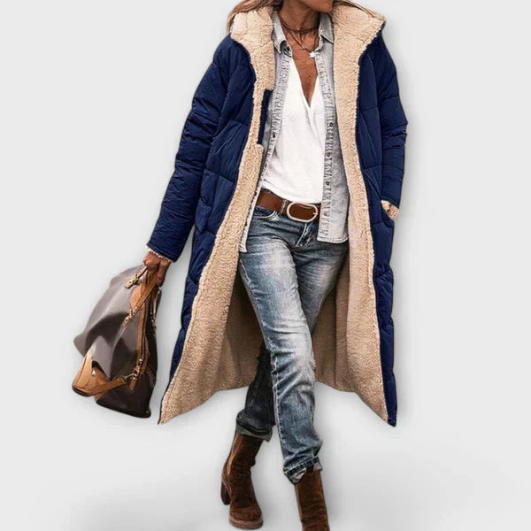 Kora – Behagelig Frakke med Faux Fur-foring