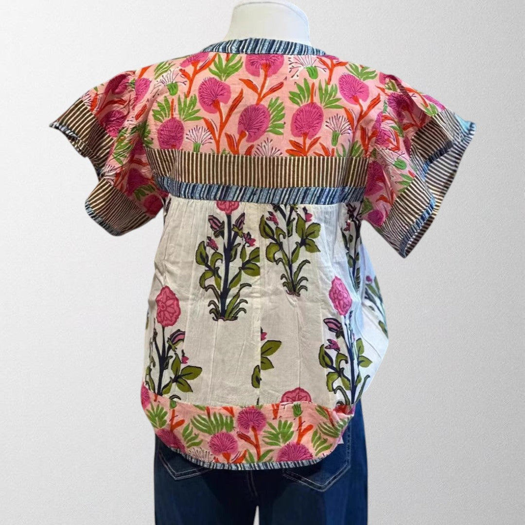 Olivia – Broderet Boho Bluse