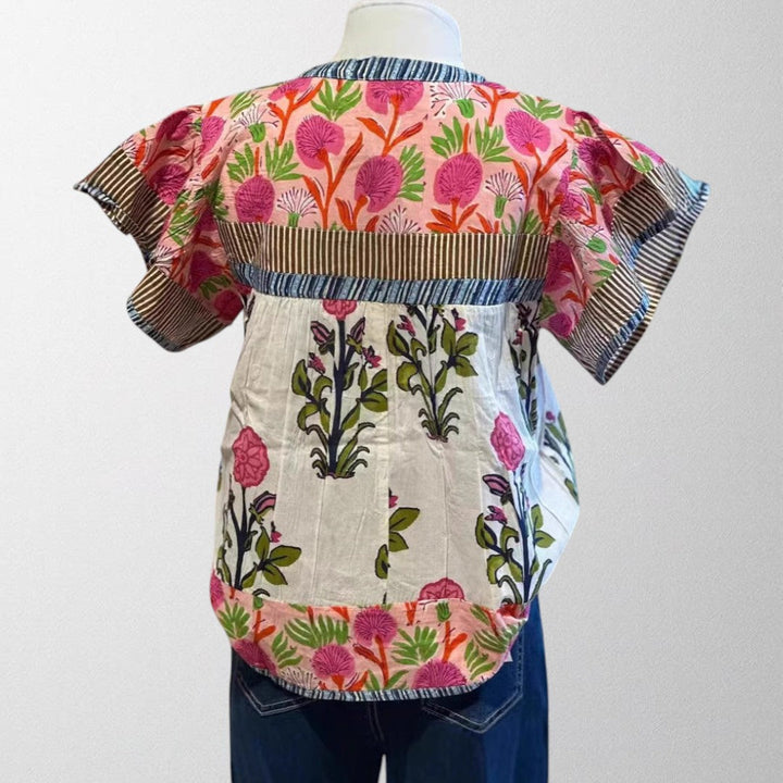 Olivia – Broderet Boho Bluse