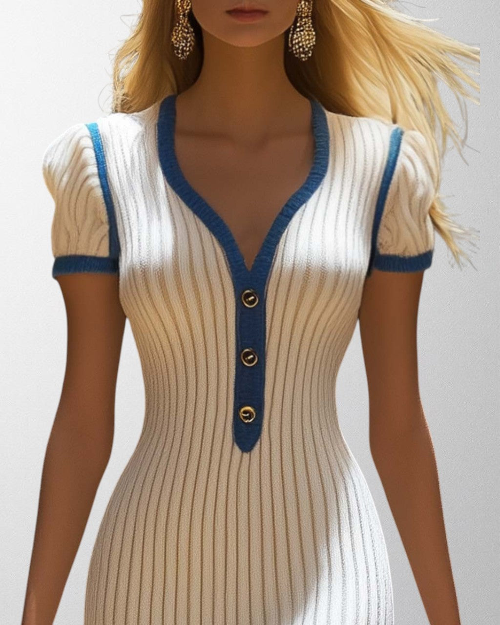 Olivia - Elegant Fishtail Midi Kjole