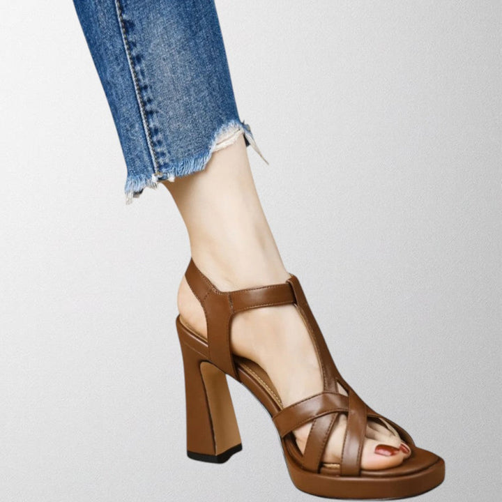 Olivia - Håndlavet sandal i øko-læder