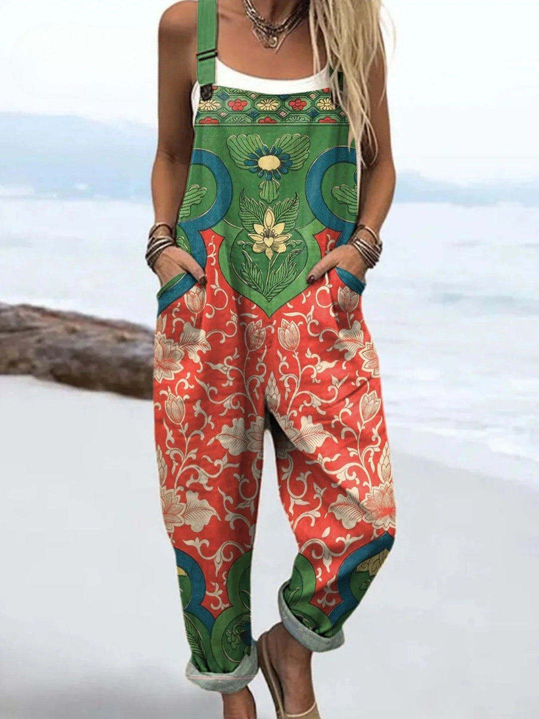 Sanne™ | Haveblomst Boho Overalls