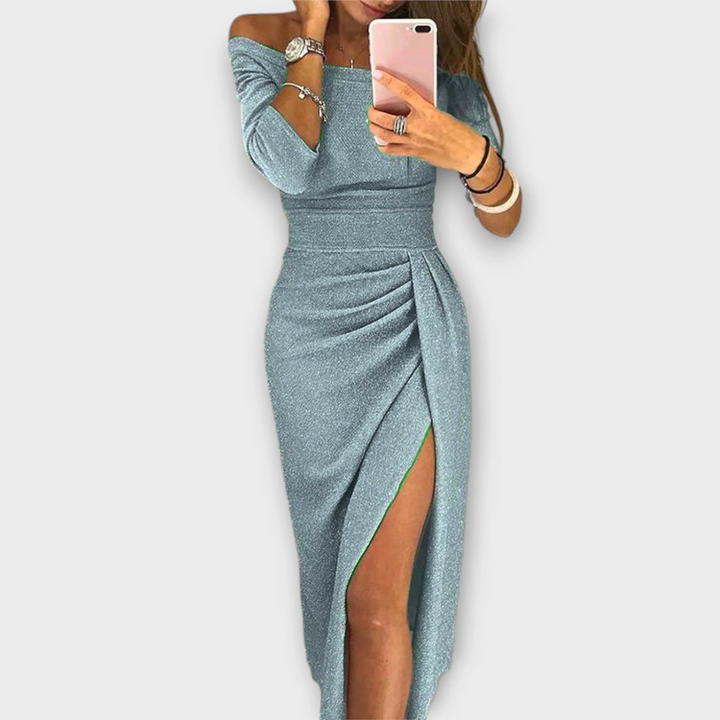 Queenie - Elegant Off-Shoulder Kjole