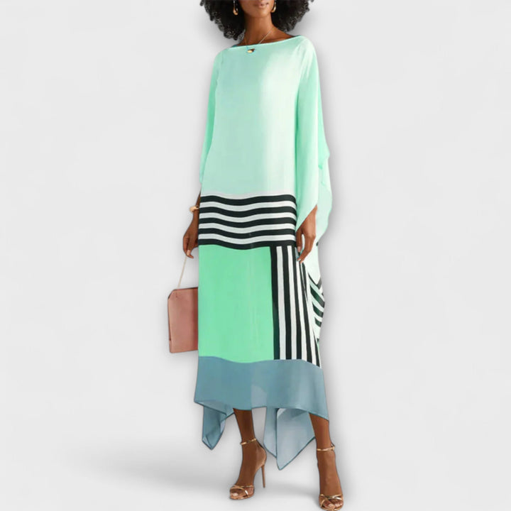 Anke - Geometrisk kaftan med løst snit