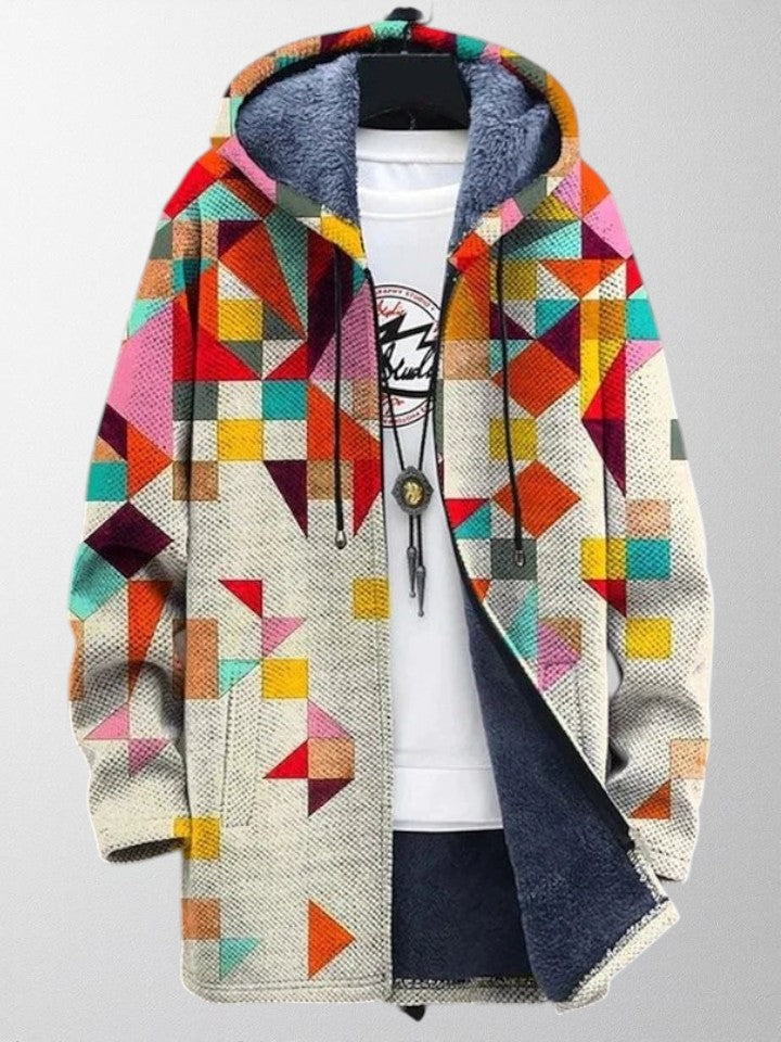 Olivia – Kunstnerisk Udsagn Cardigan med Unikt Print