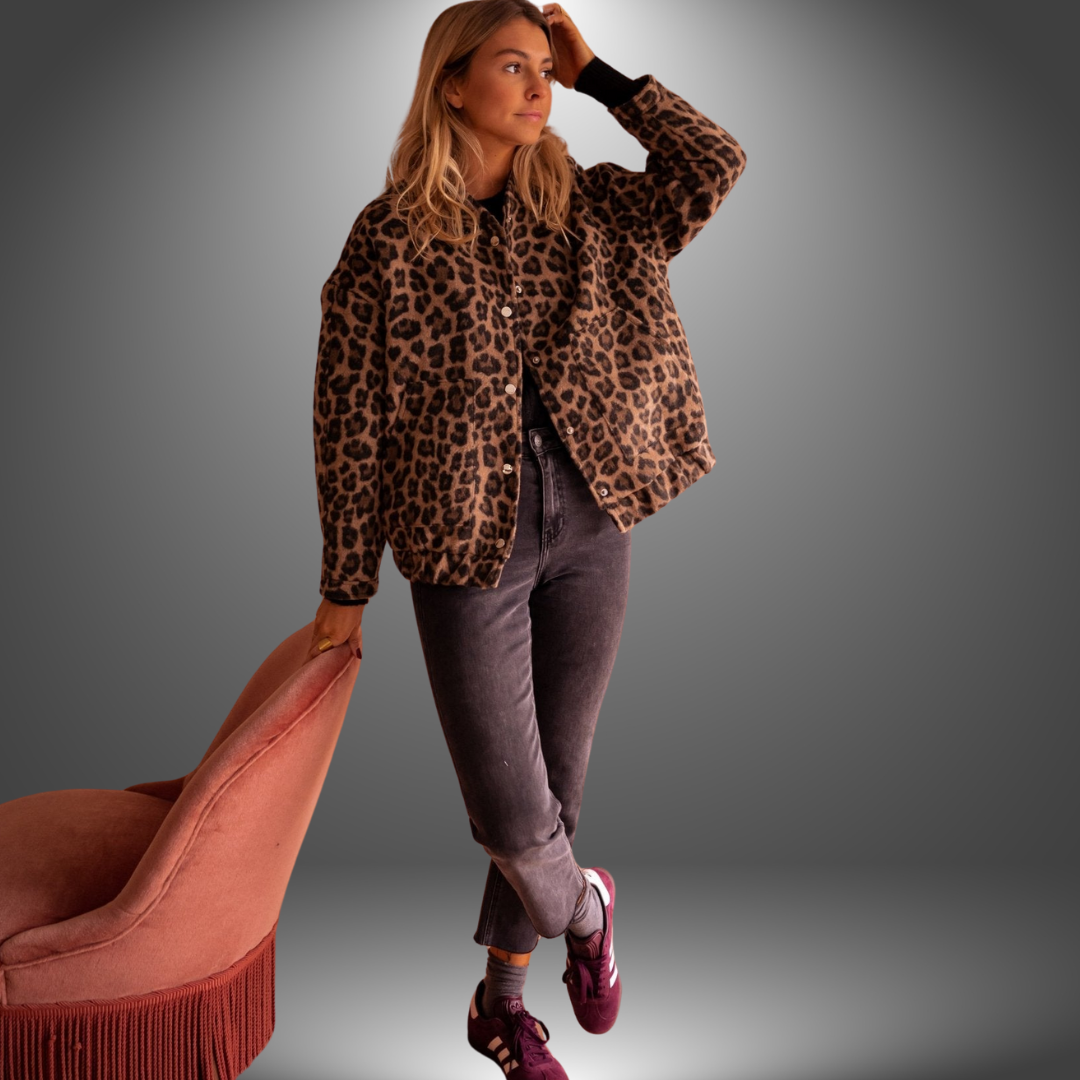 Alice | Håndlavet jakke med leopardprint