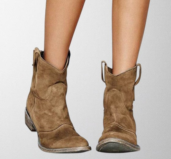 Olivia – Suede ankelstøvler