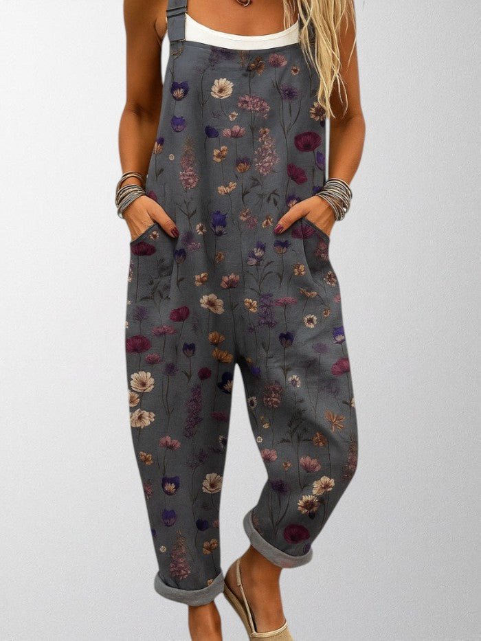 Olivia - Kunstnerisk Gårdsprint Jumpsuit