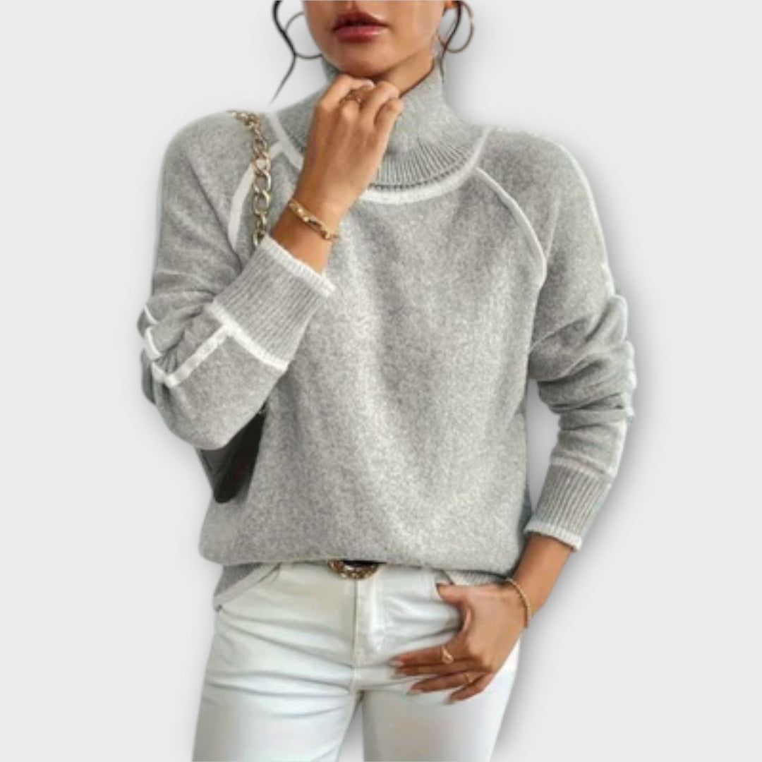 Aurora - Casual Turtleneck Trøje