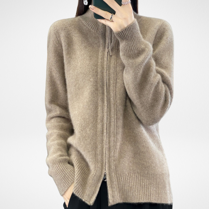 Lisa | Cashmere Lynlås Vest