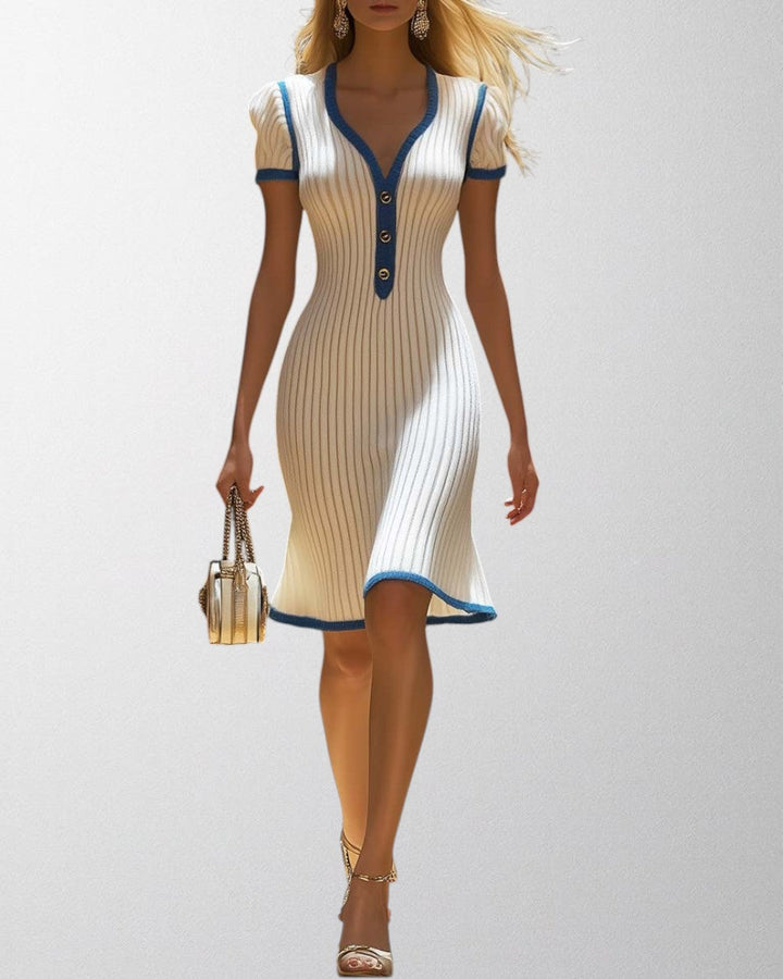 Olivia - Elegant Fishtail Midi Kjole