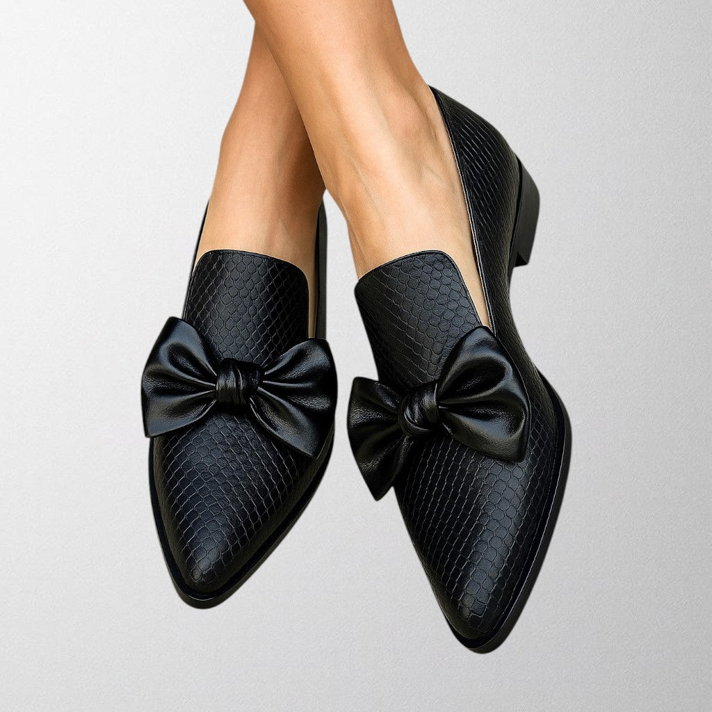 Olivia – Loafers med Sløjfedetalje
