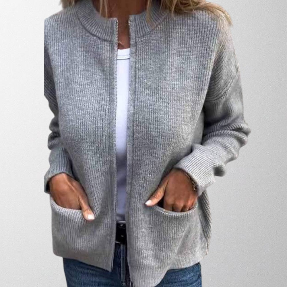 Olivia - Strikket Cardigan i Bomuld