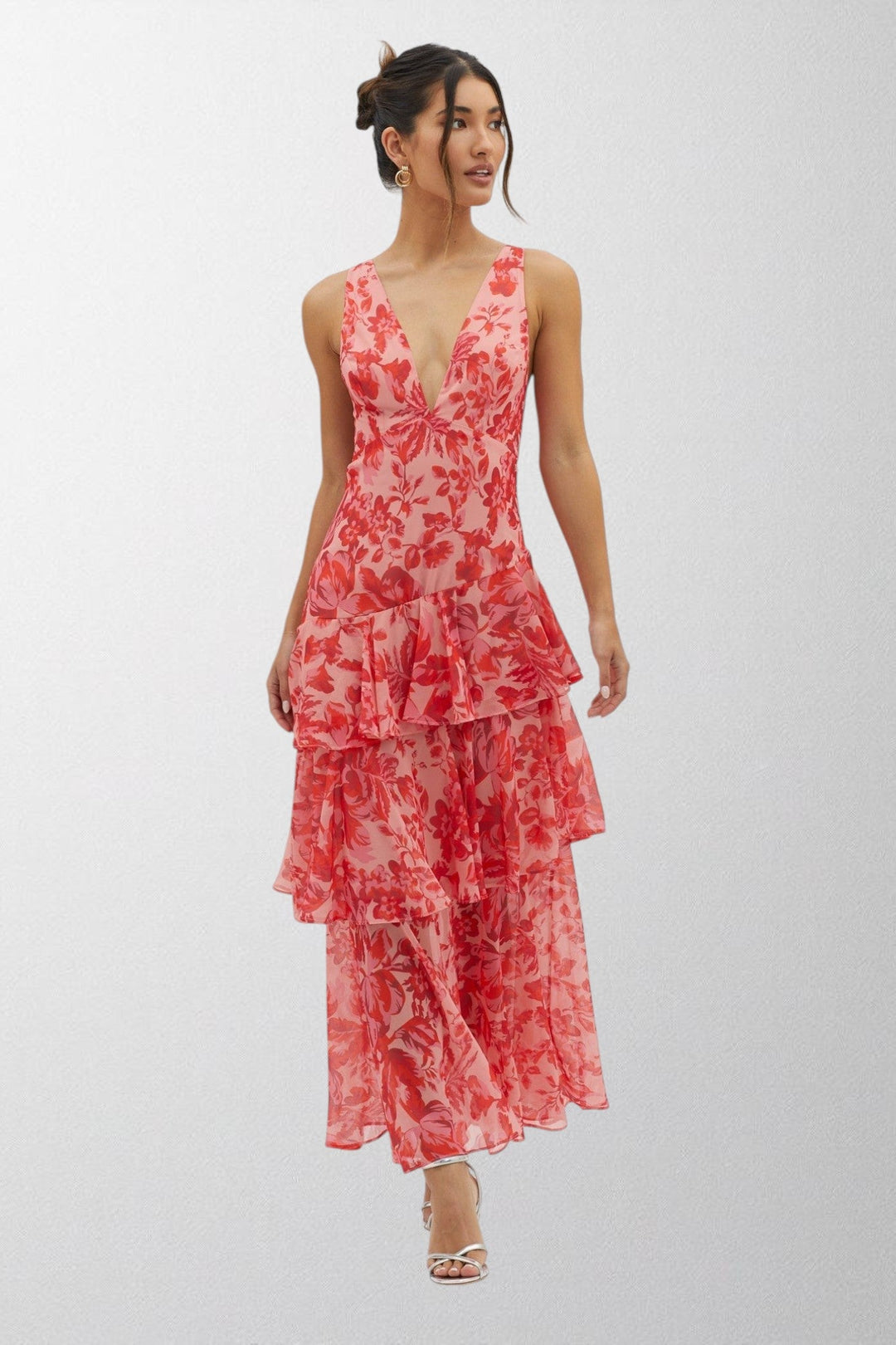 Olivia - Bloom Shift Midi Kjole