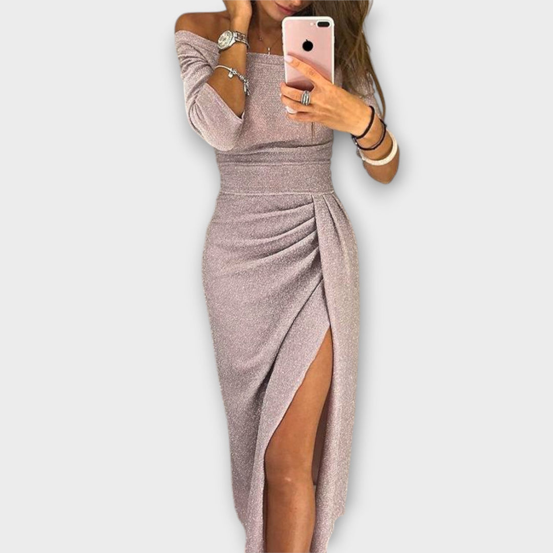 Queenie - Elegant Off-Shoulder Kjole