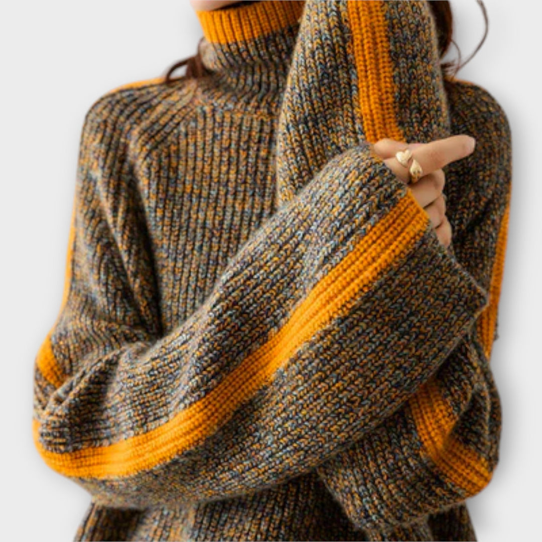 Breseis - Vintage Turtleneck Striktrøje