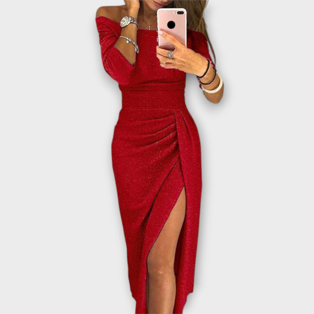 Queenie - Elegant Off-Shoulder Kjole