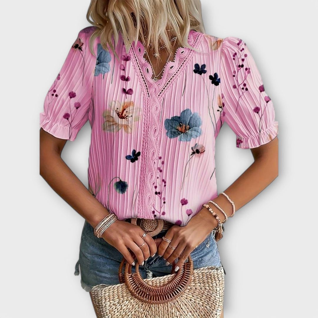 Emily - Trendy V-hals T-shirt