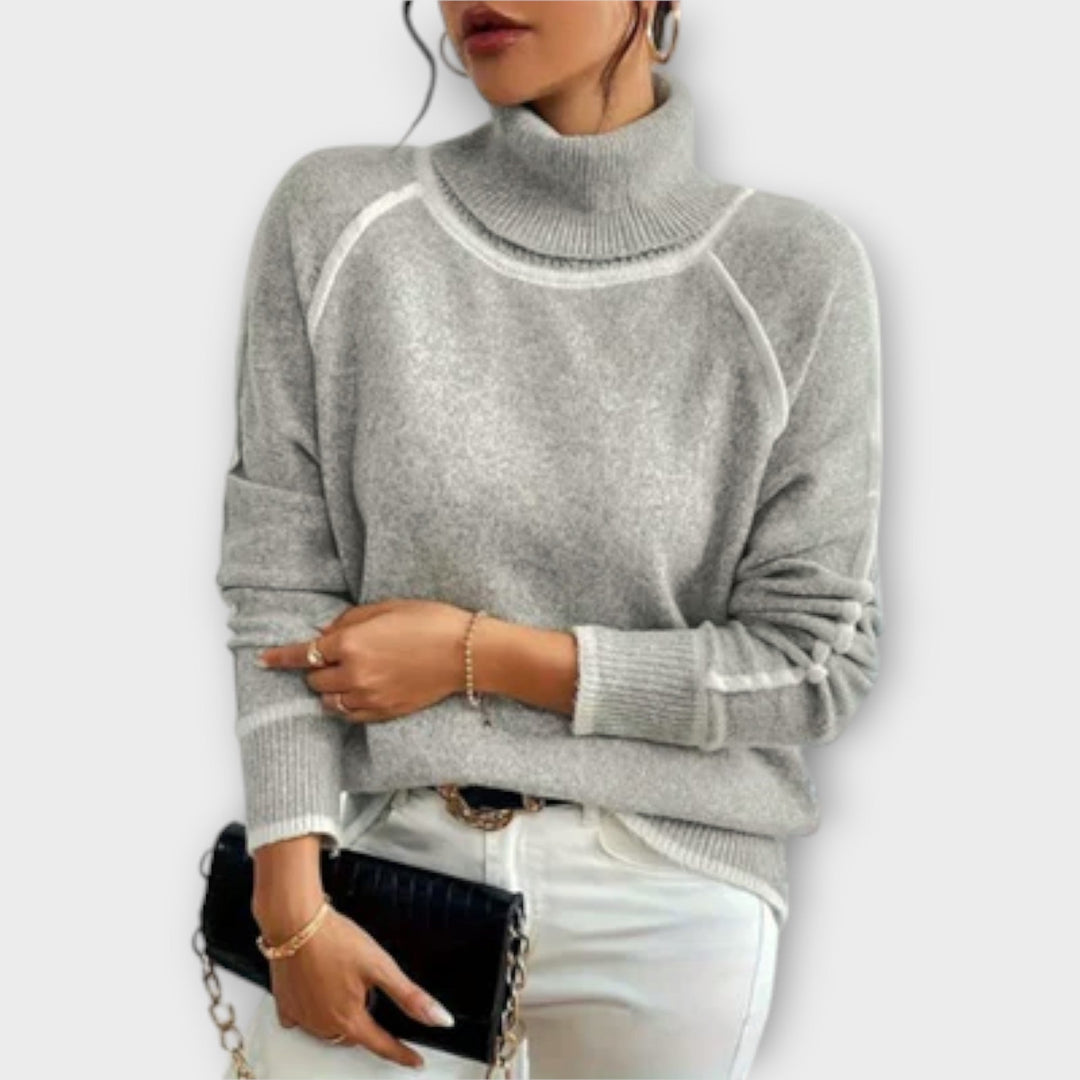 Aurora - Casual Turtleneck Trøje