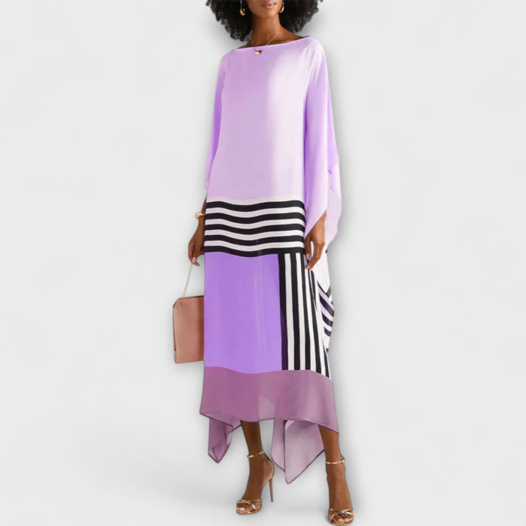 Anke - Geometrisk kaftan med løst snit