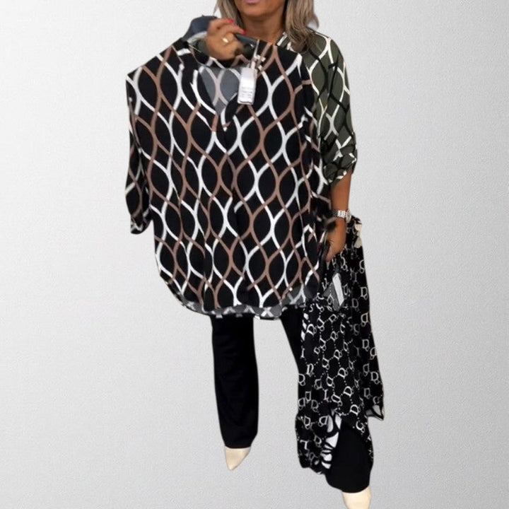 Olivia - Grafisk Print T-shirt