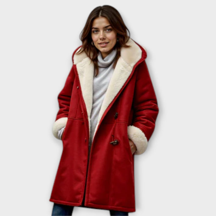 Antonia – Hyggelig Faux Fur-foring Frakke
