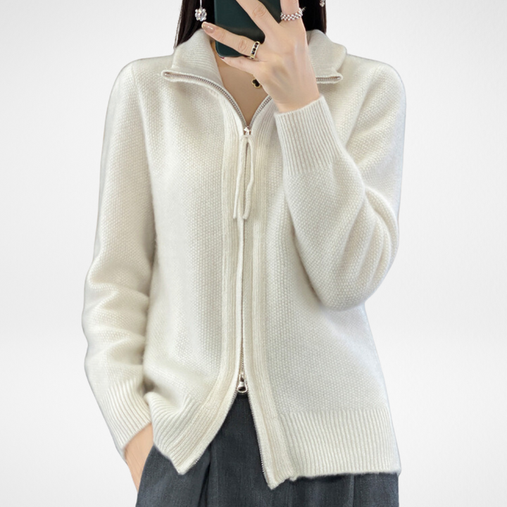 Lisa | Cashmere Lynlås Vest