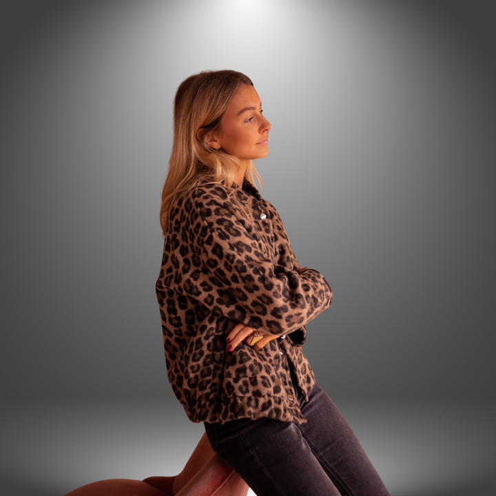 Alice | Håndlavet jakke med leopardprint