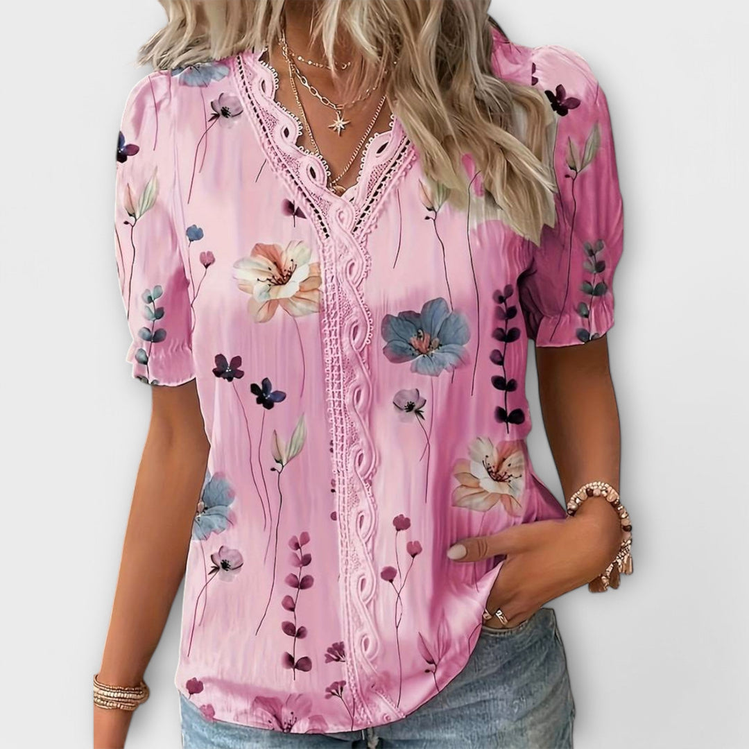 Emily - Trendy V-hals T-shirt